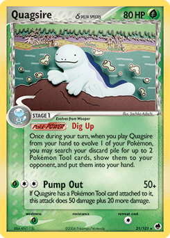 Quagsire δ #21 from Dragon Frontiers