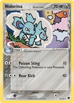 Nidorina δ #34 from Dragon Frontiers