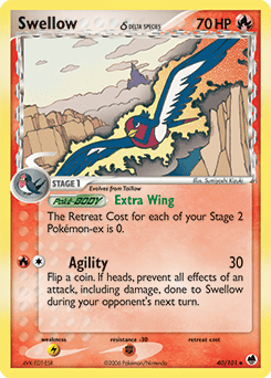 Swellow δ #40 from Dragon Frontiers