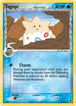 Togepi δ #41 from Dragon Frontiers