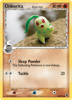 Chikorita δ #44 from Dragon Frontiers