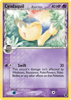 Cyndaquil δ #45 from Dragon Frontiers