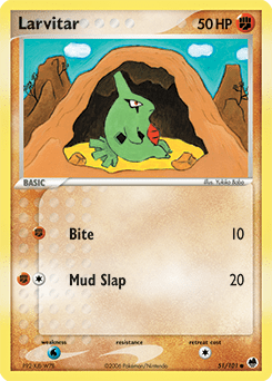 Larvitar #51 from Dragon Frontiers