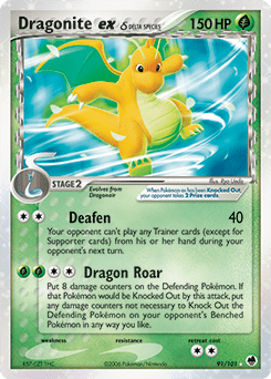 Dragonite ex δ #91 from Dragon Frontiers