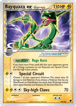 Rayquaza ex δ #97 from Dragon Frontiers