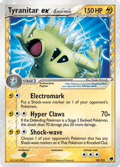 Tyranitar ex δ #99 from Dragon Frontiers
