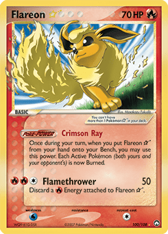 Flareon Star #100 from Power Keepers