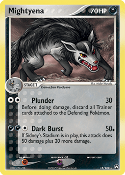 Mightyena #18 from Power Keepers