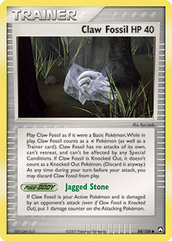 Claw Fossil #84 from Power Keepers