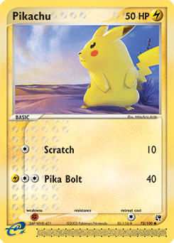 Pikachu #72 from Sandstorm