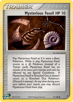 Mysterious Fossil #91 from Sandstorm