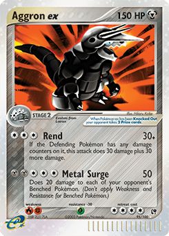 Aggron ex #95 from Sandstorm