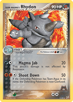 Team Magma's Rhydon #11 from Team Magma vs Team Aqua