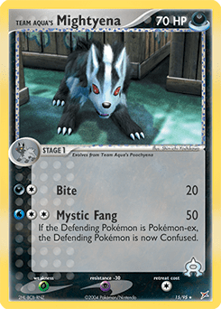 Team Aqua's Mightyena #15 from Team Magma vs Team Aqua