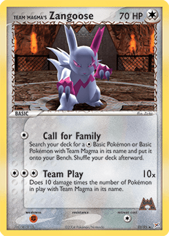 Team Magma's Zangoose #23 from Team Magma vs Team Aqua