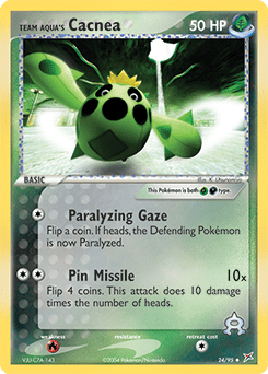 Team Aqua's Cacnea #24 from Team Magma vs Team Aqua