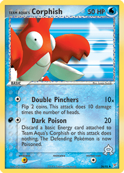 Team Aqua's Corphish #26 from Team Magma vs Team Aqua