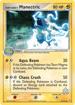 Team Aqua's Manectric #29 from Team Magma vs Team Aqua