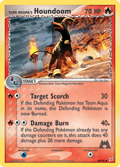 Team Magma's Houndoom #34 from Team Magma vs Team Aqua