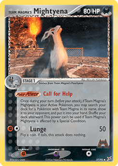 Team Magma's Mightyena #37 from Team Magma vs Team Aqua