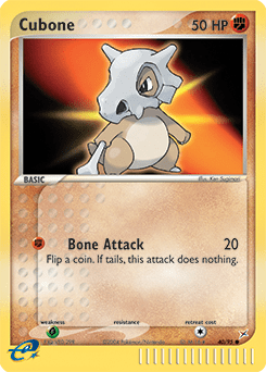 Cubone #40 from Team Magma vs Team Aqua