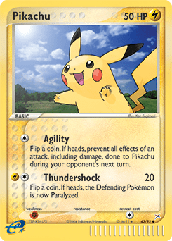 Pikachu #43 from Team Magma vs Team Aqua