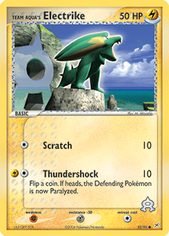 Team Aqua's Electrike #52 from Team Magma vs Team Aqua