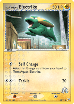Team Aqua's Electrike #53 from Team Magma vs Team Aqua