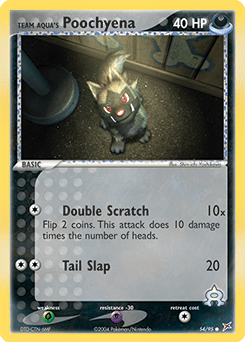 Team Aqua's Poochyena #54 from Team Magma vs Team Aqua