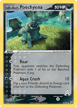 Team Aqua's Poochyena #55 from Team Magma vs Team Aqua