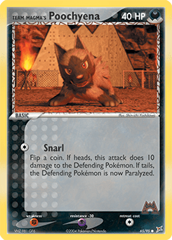 Team Magma's Poochyena #65 from Team Magma vs Team Aqua
