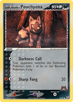 Team Magma's Poochyena #66 from Team Magma vs Team Aqua