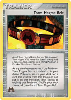 Team Magma Belt #81 from Team Magma vs Team Aqua