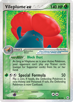 Vileplume ex #100 from Hidden Legends