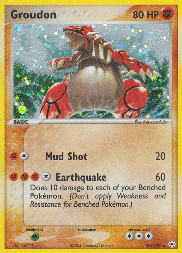 Groudon #102 from Hidden Legends