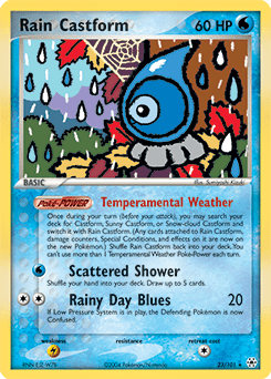Rain Castform #23 from Hidden Legends