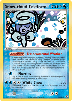 Snow-cloud Castform #25 from Hidden Legends