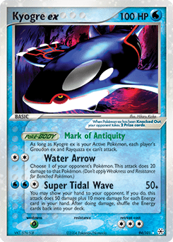 Kyogre ex #94 from Hidden Legends