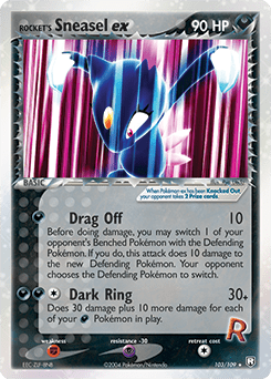 Rocket's Sneasel ex #103 by Ryo Ueda