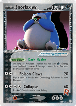 Rocket's Snorlax ex #104 from Team Rocket Returns