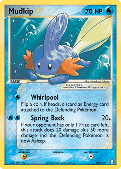 Mudkip Star #107 from Team Rocket Returns