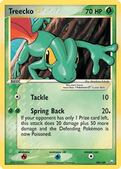 Treecko Star #109 from Team Rocket Returns