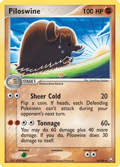 Piloswine #13 from Team Rocket Returns