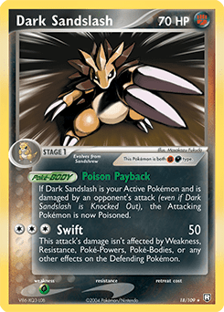 Dark Sandslash #18 from Team Rocket Returns