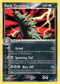 Dark Tyranitar #19 from Team Rocket Returns