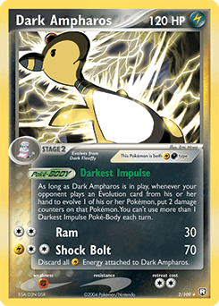 Dark Ampharos #2 from Team Rocket Returns