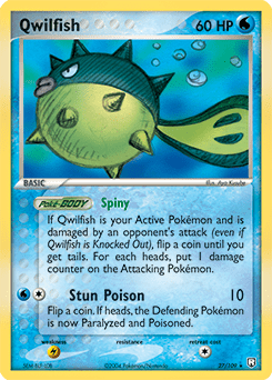 Qwilfish #27 from Team Rocket Returns