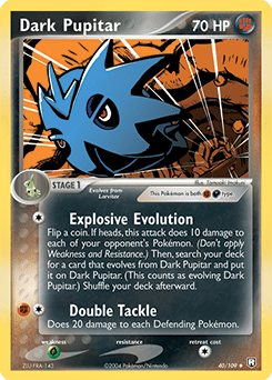 Dark Pupitar #40 from Team Rocket Returns
