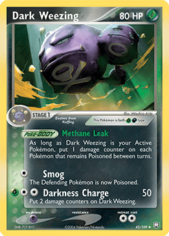 Dark Weezing #42 from Team Rocket Returns