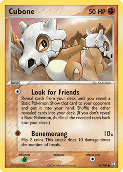 Cubone #51 from Team Rocket Returns